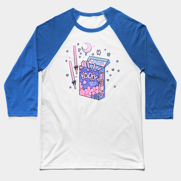 Bocky Snack Baseball T-Shirt by Lemonscribs